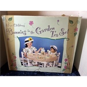 Children's Bunnies in the Garden Tea Set